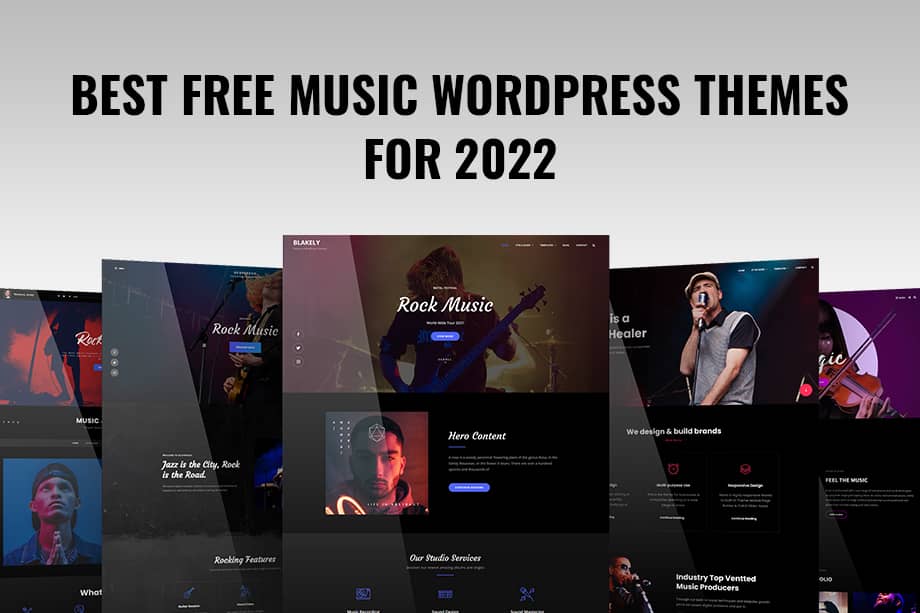 Best Free Music WordPress Themes 2024 main image