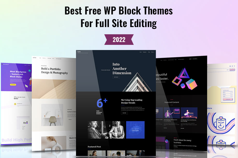 Best Free WordPress Block Themes for Full Site Editing for 2024 Main Image
