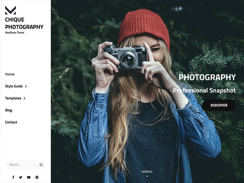 Chique Photography - Our Top 10+ Free and Premium Photography WordPress Themes Collection 2024