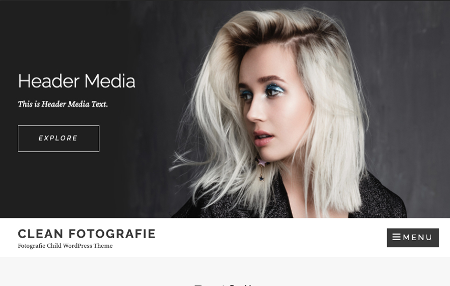 Clean Fotografie - 40+ Best Free Business WordPress Themes for 2020