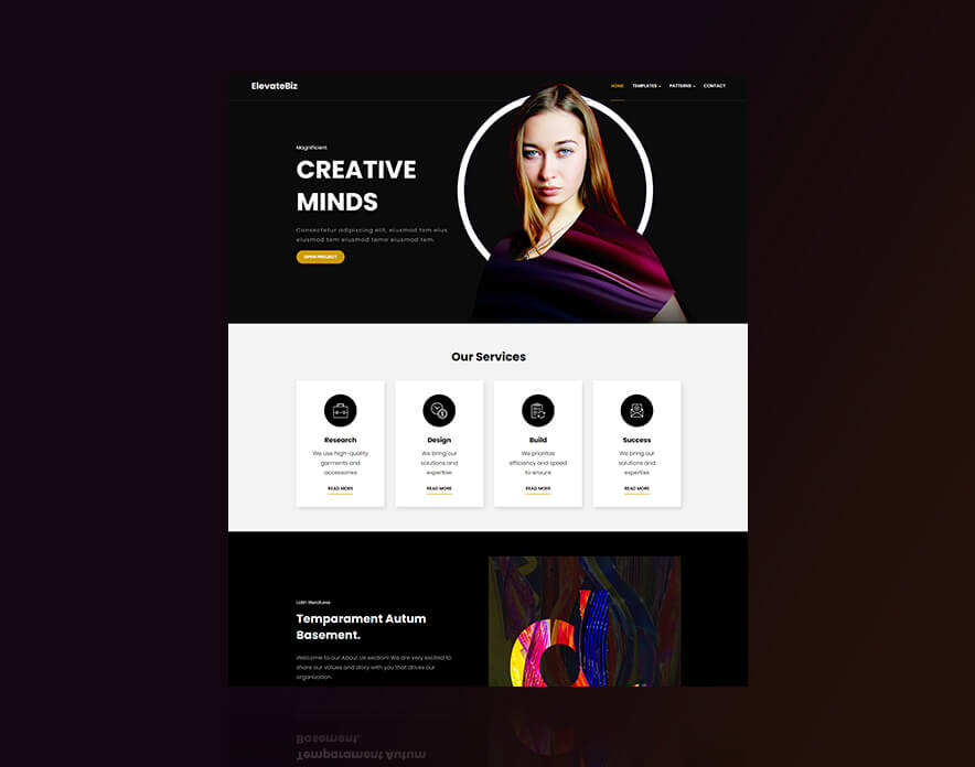 ElevateBiz Live on WordPress.org Demo
