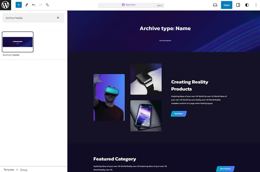 High Life Pro - Electronics WordPress eCommerce Block Theme Archive Header