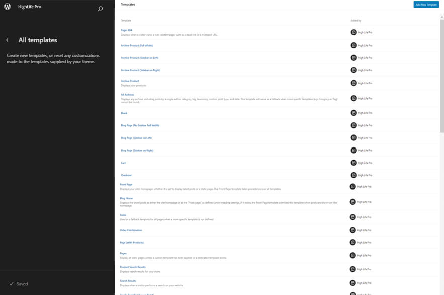 High Life Pro - Electronics WordPress eCommerce Block Theme Templates