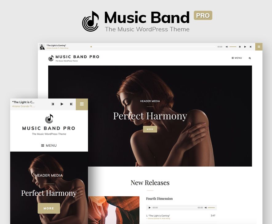 My Music Band Pro Theme Screenshot