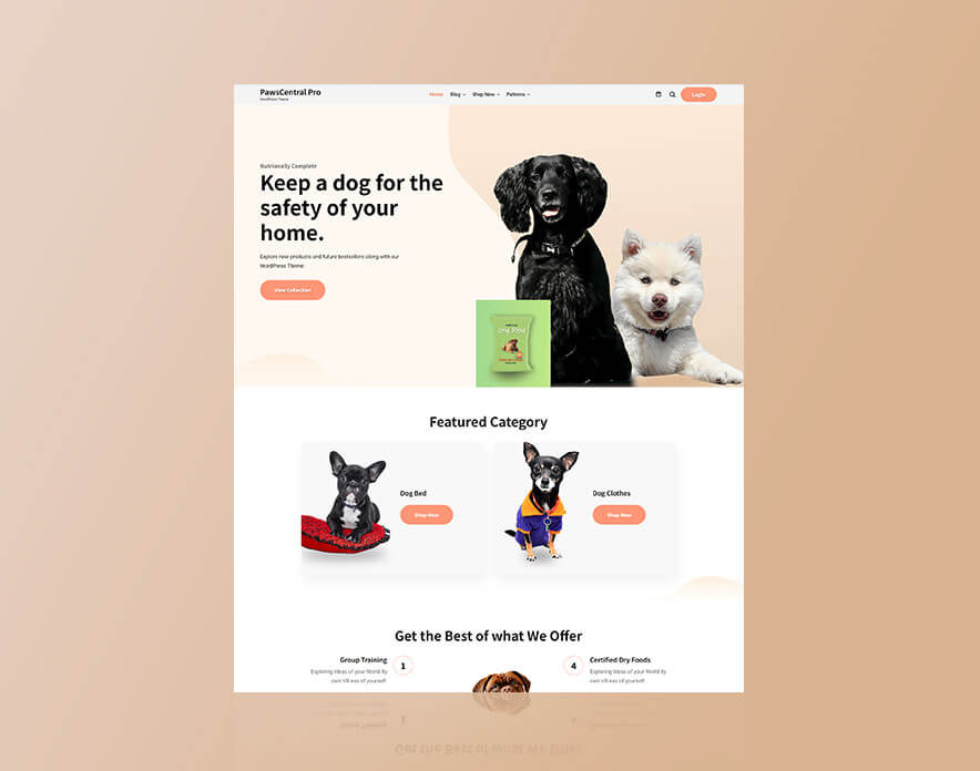 PawsCentral Pro - Pet WordPress eCommerce Block Theme Demo