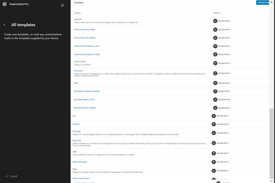 PawsCentral Pro - Pet WordPress eCommerce Block Theme Templates