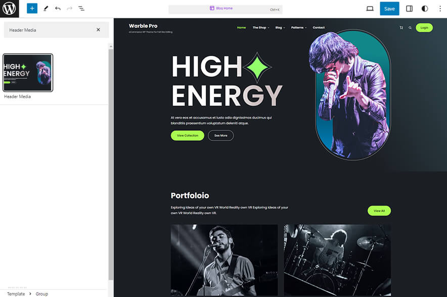 Warble Pro - Header Media