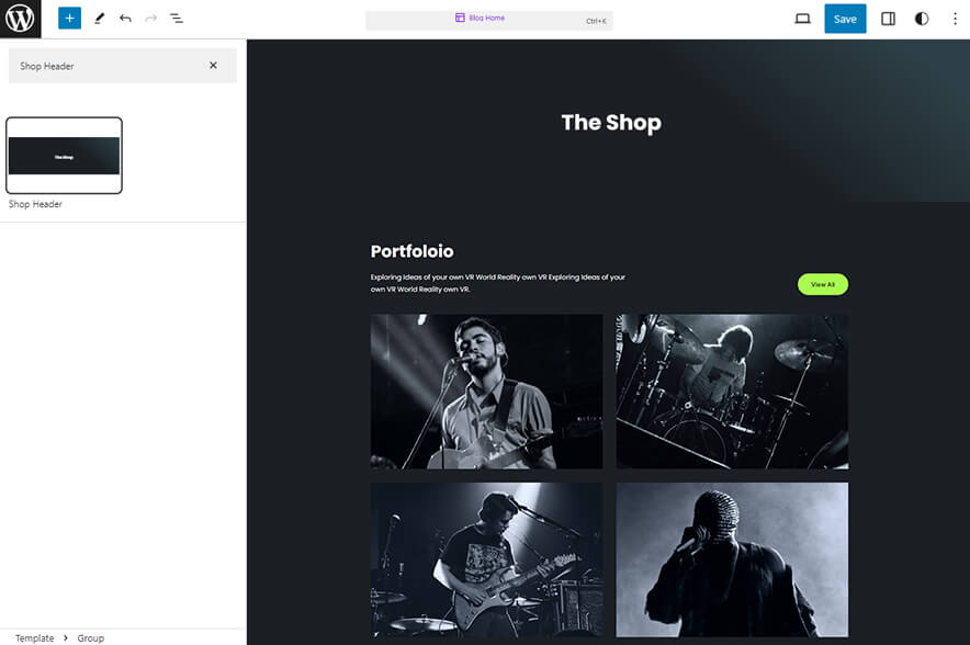 Warble Pro - Shop Header