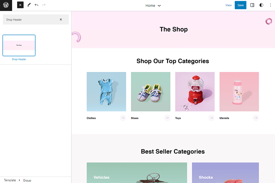 Kiddiemart - Shop Header